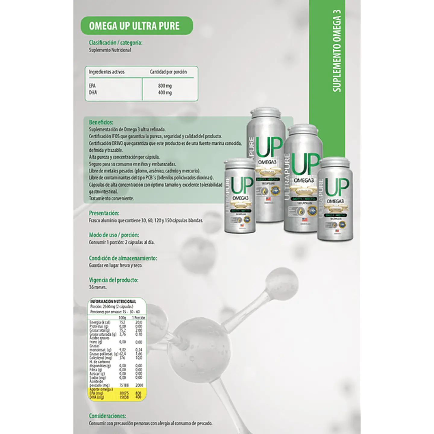 Up Omega 3 150 cápsulas Newscience 2