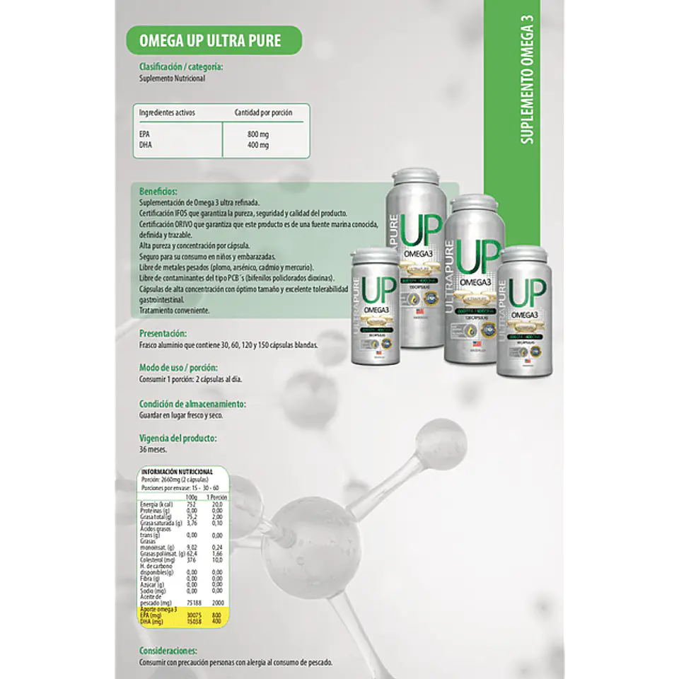 Up Omega 3 150 cápsulas Newscience 2