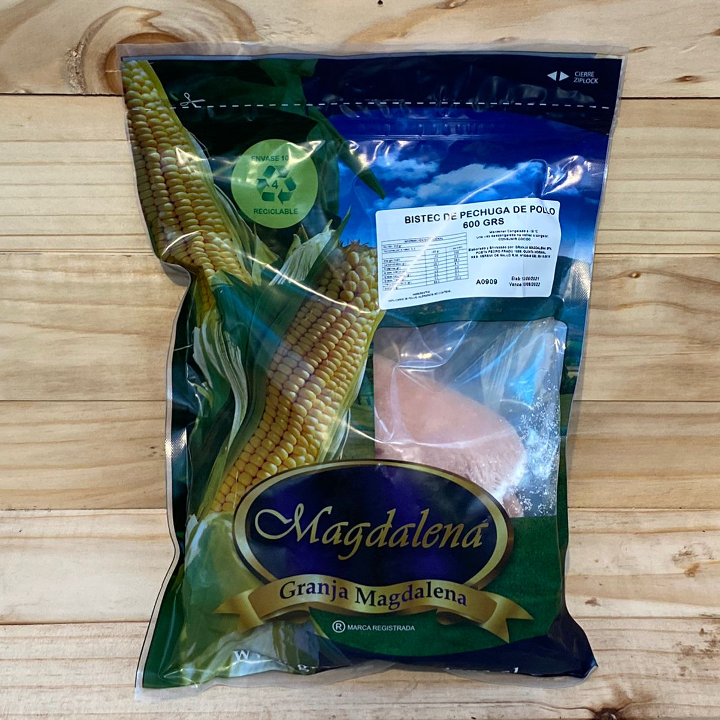 Bistec de Pechuga de Pollo 600 gr - Granja Magdalena 