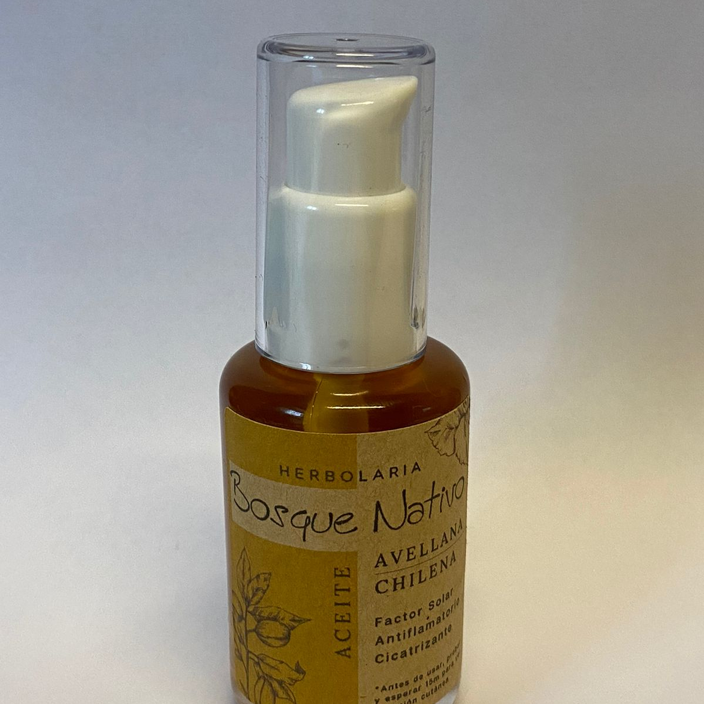 Aceite Avellana Chilena 30ml Herbolaria Bosque Nativo 1