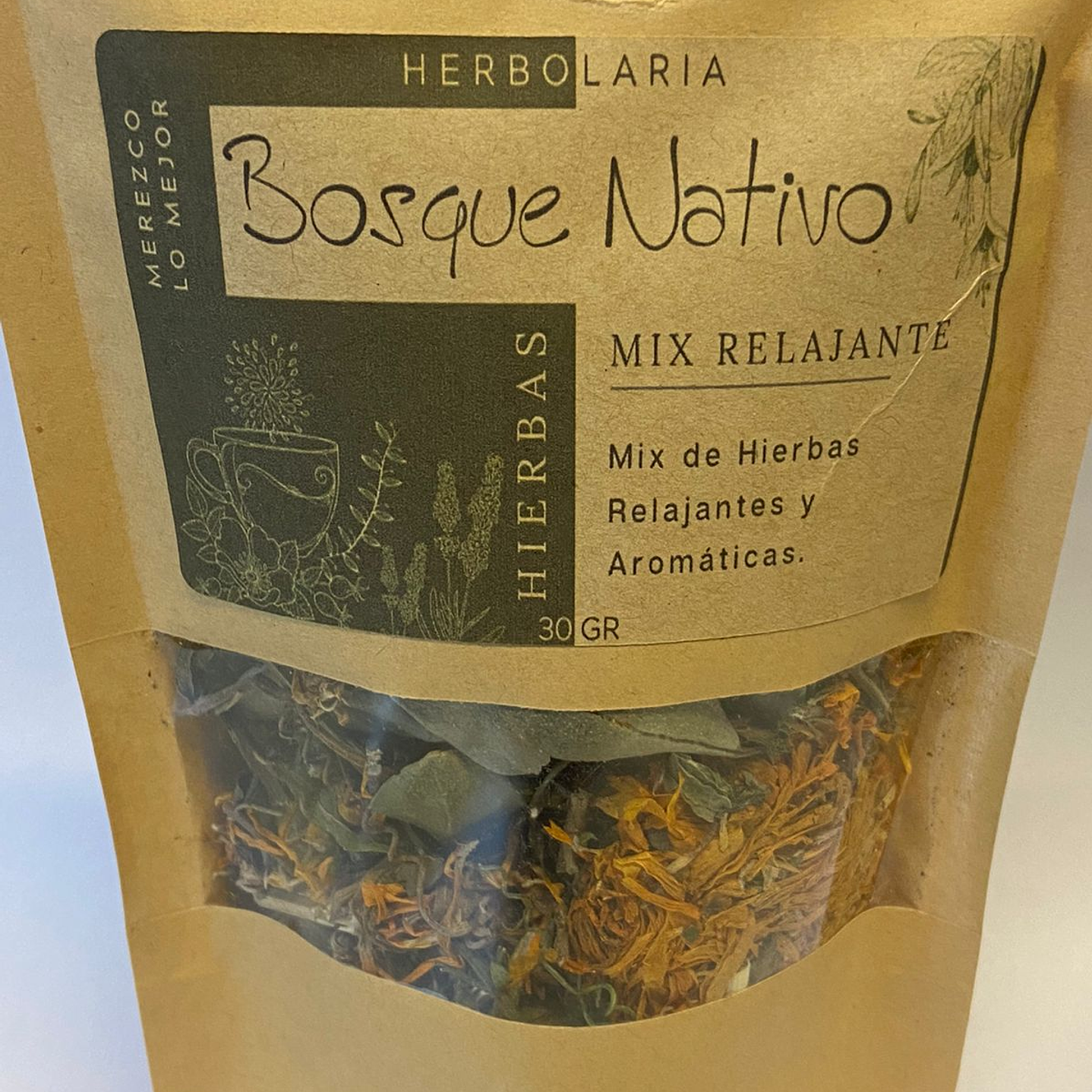 Mix Relajante 30g Herbolaria Bosque Nativo 1