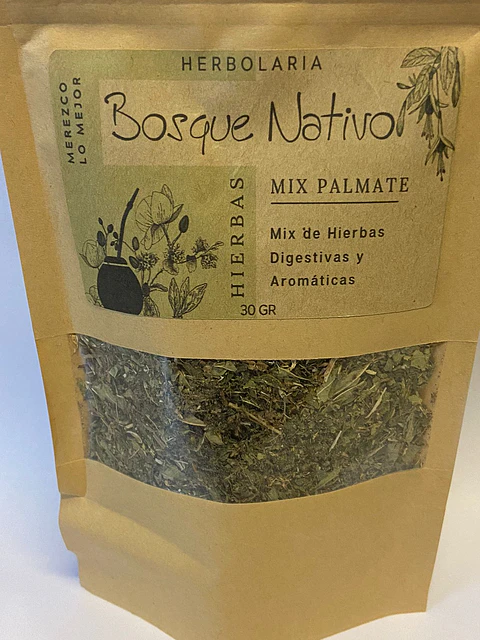Mix Palmate 30g Herbolaria Bosque Nativo