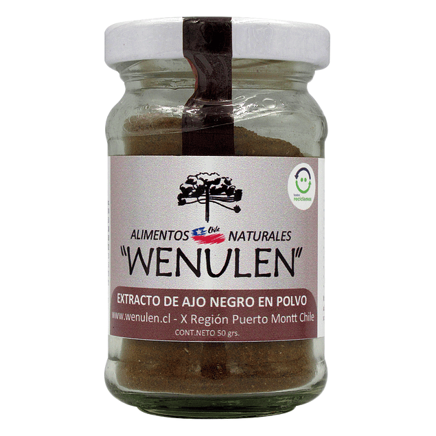 Extracto ajo negro en polvo 50gr  Wenulen