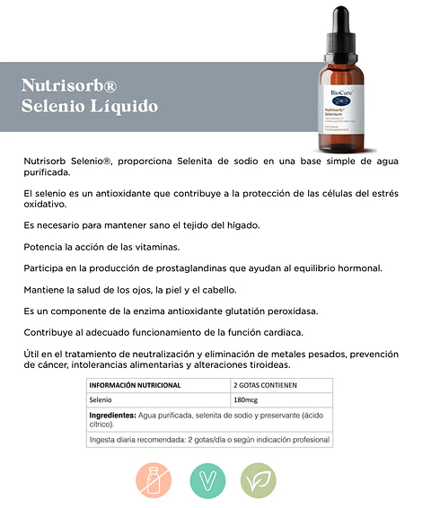 Nutrisorb Selenio 15ml BioCare