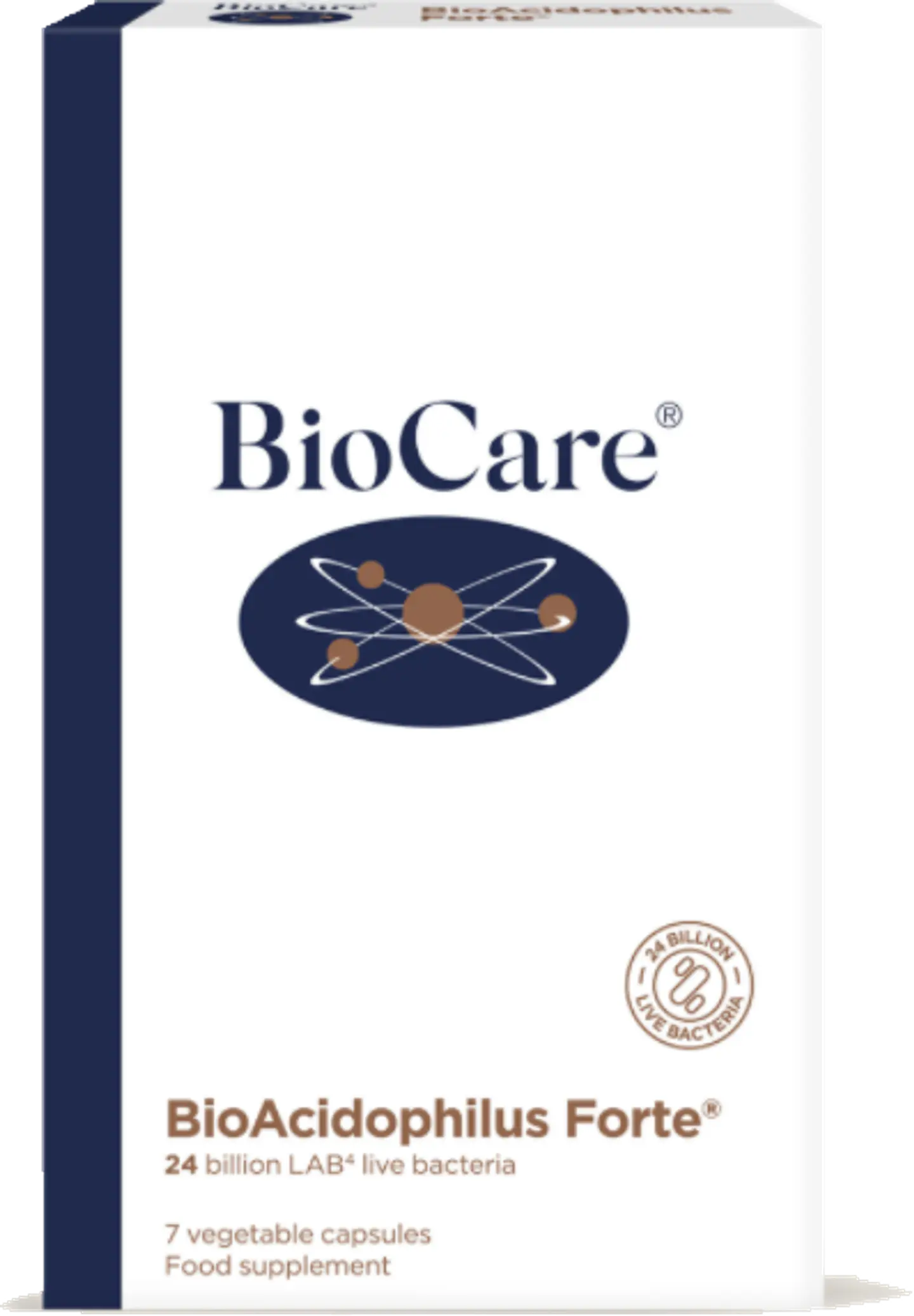 BioAcidophilus Forte 24 billones 7 capsulas BioCare 1