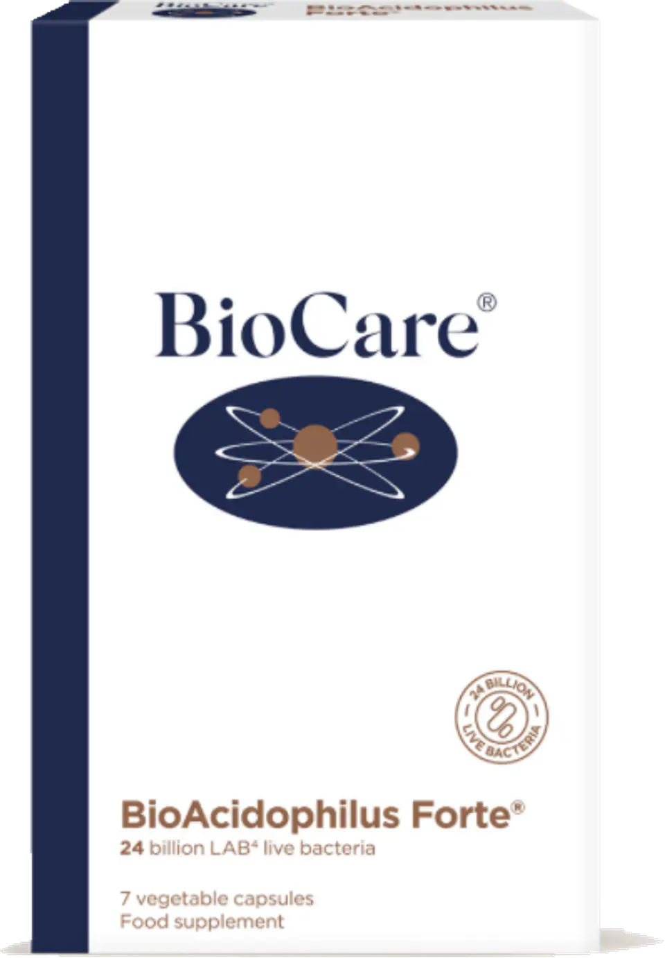 BioAcidophilus Forte 24 billones 7 capsulas BioCare 1