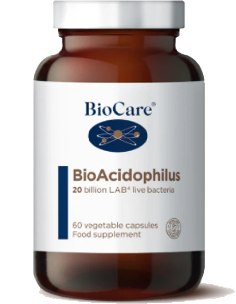 BioAcidophilus probiotico 20billones 60 caps BioCare