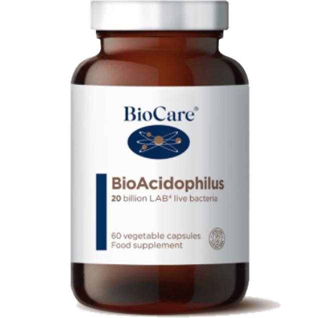 BioAcidophilus probiotico 20billones 60 caps BioCare