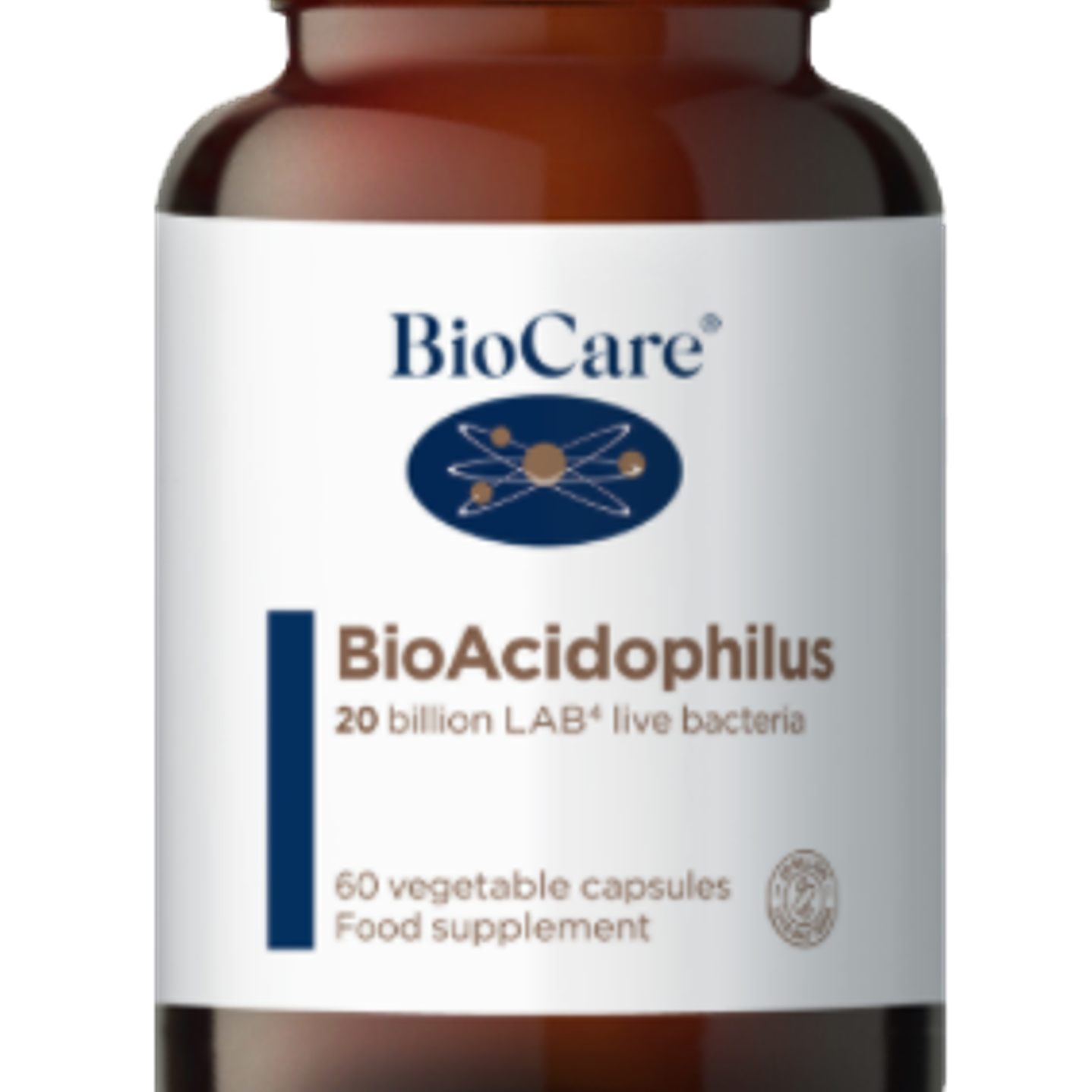 BioAcidophilus probiotico 20billones 60 caps BioCare 1