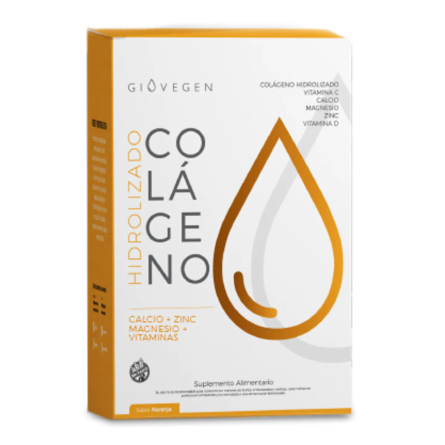 Colágeno Hidrolizado Calcio + Magnesio 480g Giovegen 1