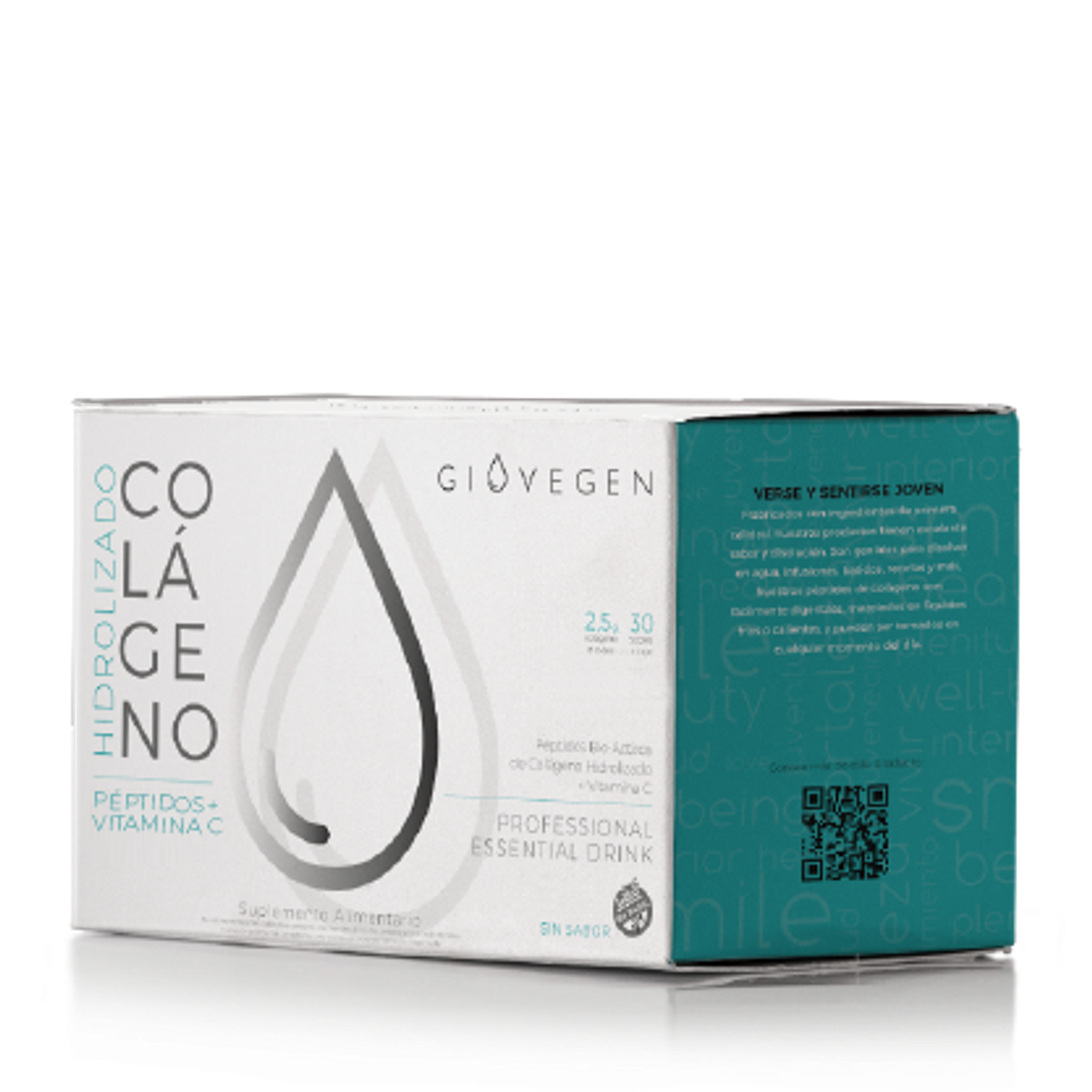 Colageno Hidrolizado Peptidos + Vitamina C 90g Giovegen 1