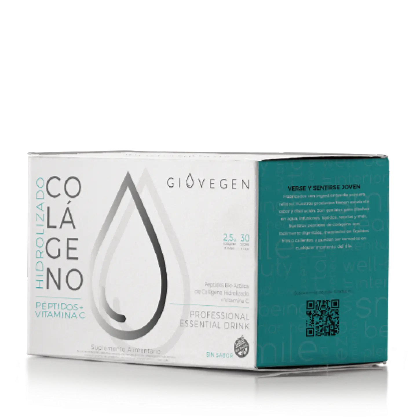 Colageno Hidrolizado Peptidos + Vitamina C 90g Giovegen 1
