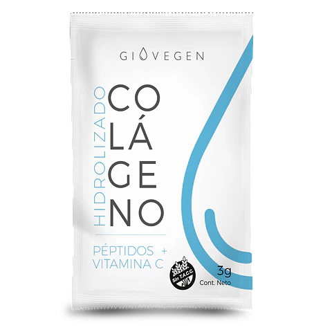 Colageno Hidrolizado Peptidos + Vitamina C 90g Giovegen
