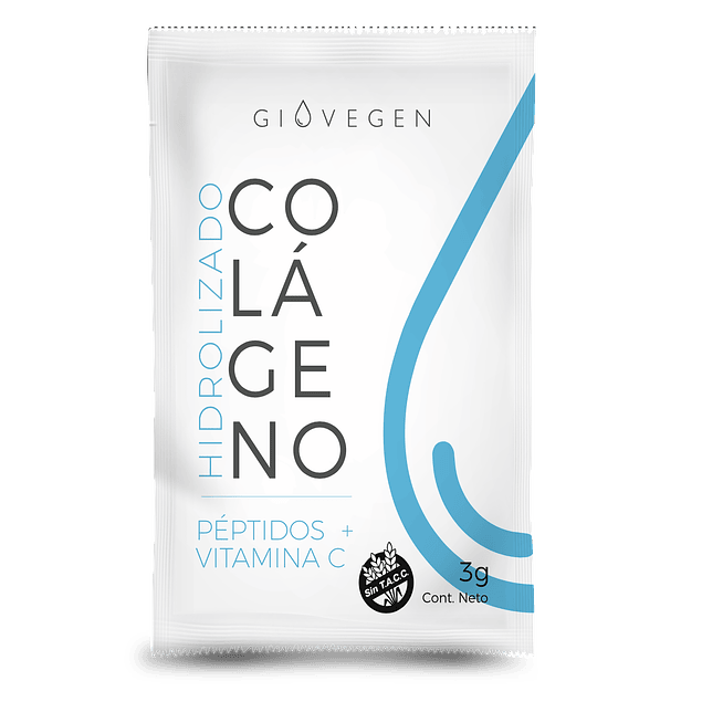 Colageno Hidrolizado Peptidos + Vitamina C 90g Giovegen