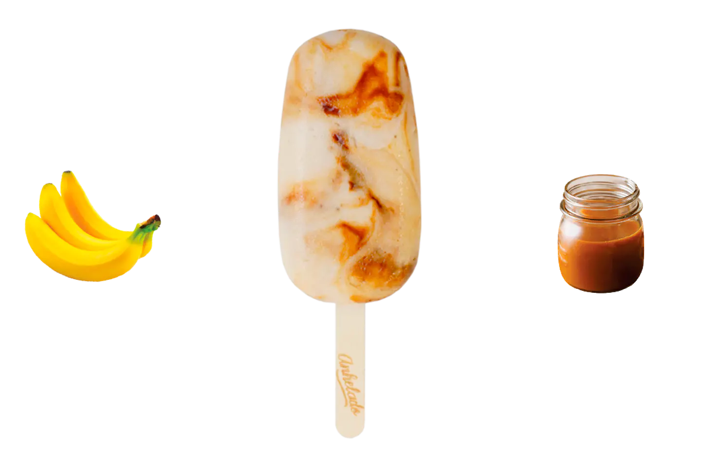 Paleta Platano Dulce de Leche Anhelado 