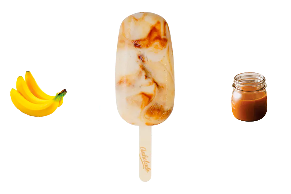 Paleta Platano Dulce de Leche Anhelado 