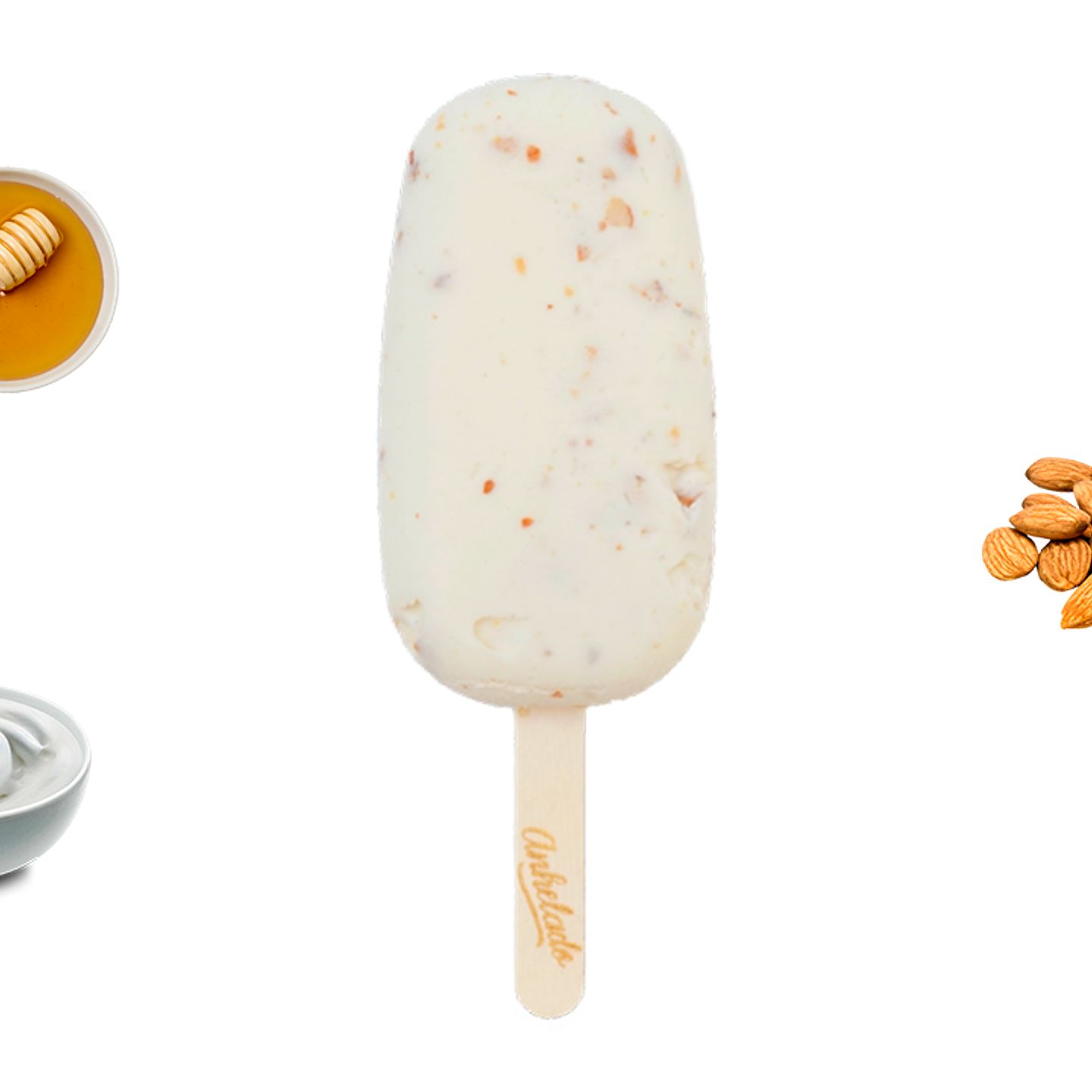 Paleta Yogur Miel y Almendras Anhelado 