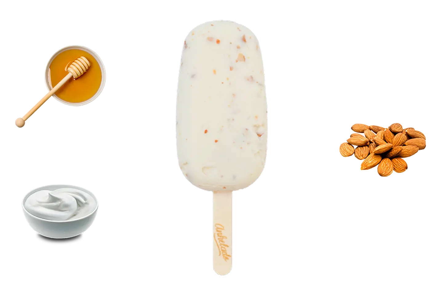 Paleta Yogur Miel y Almendras Anhelado 
