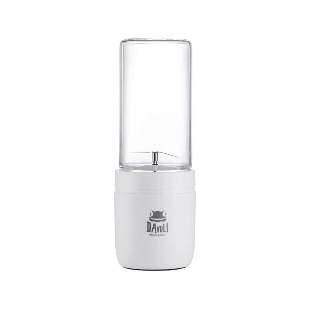 Licuadora personal portatil vaso de vidrio (Blanca 380cc) Davoli