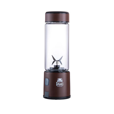 Licuadora personal portátil de vidrio 450ml (Café) Davoli 