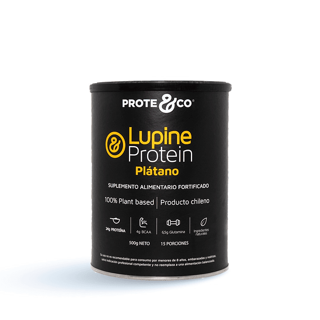 Proteína de Lupino sabor Plátano 550g Prote&Co