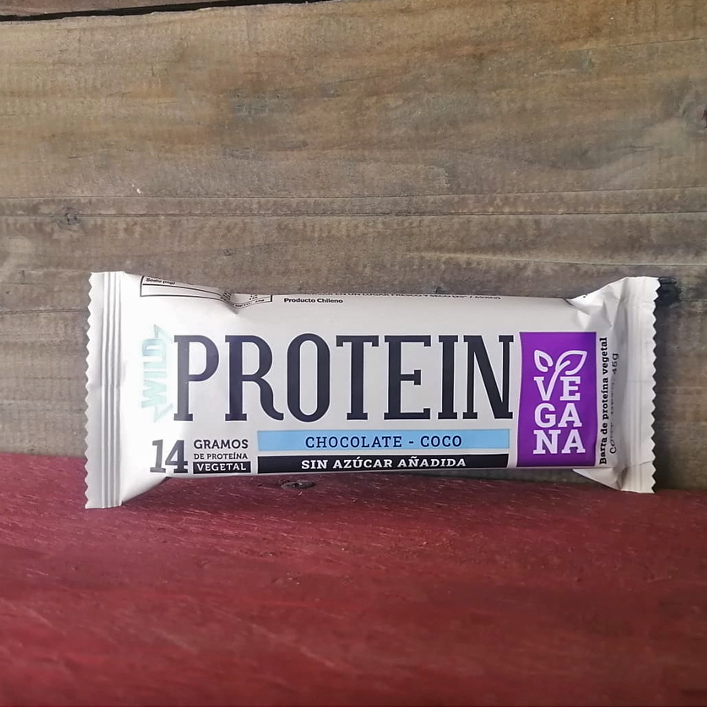 Barra de cereal  VEGANA CHOCOLATE COCO WILD PROTEIN 1