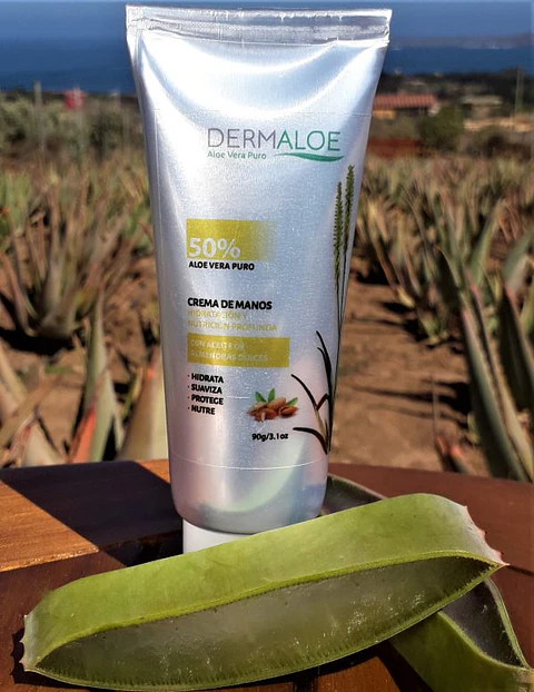 CREMA DE MANOS 50% ALOE VERA DERMALOE