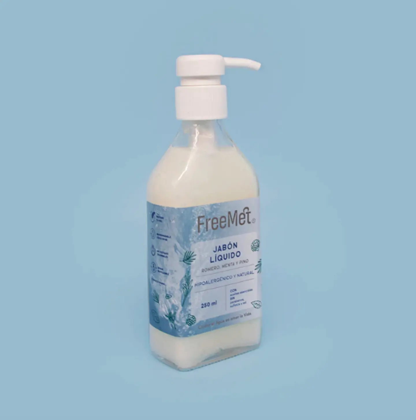 Jabón Líquido Natural 250 mL FREEMET 1