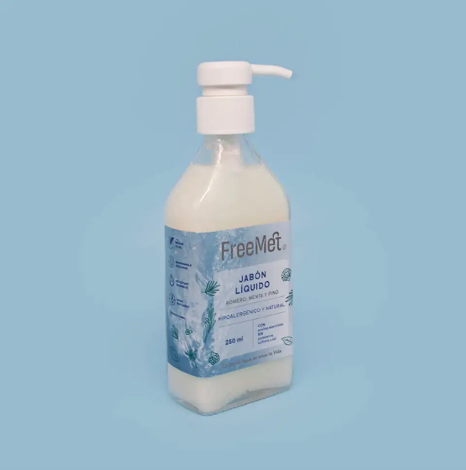 Jabón Líquido Natural 250 mL FREEMET 1