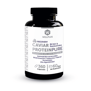 Caviar ProteinPure, con Aminoacidos Esenciales, 360 cápsulas,  Wellplus
