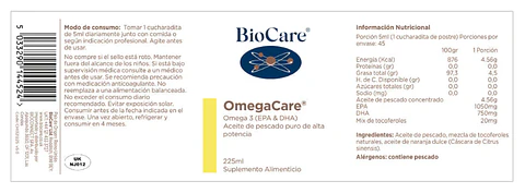 OmegaCare 225ml BioCare