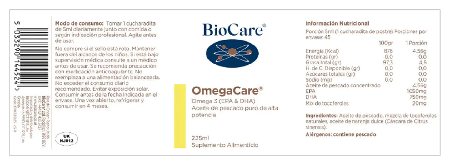 OmegaCare 225ml BioCare 2