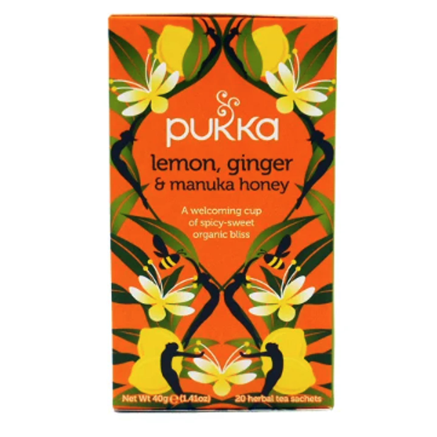 lemon ginger manuka honey 20 bolsas Pukka 1