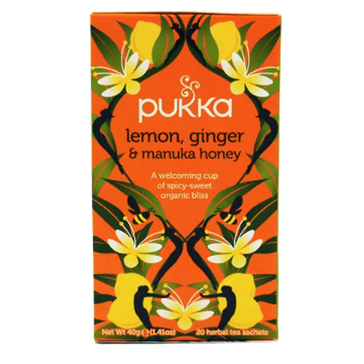 lemon ginger manuka honey 20 bolsas Pukka 1