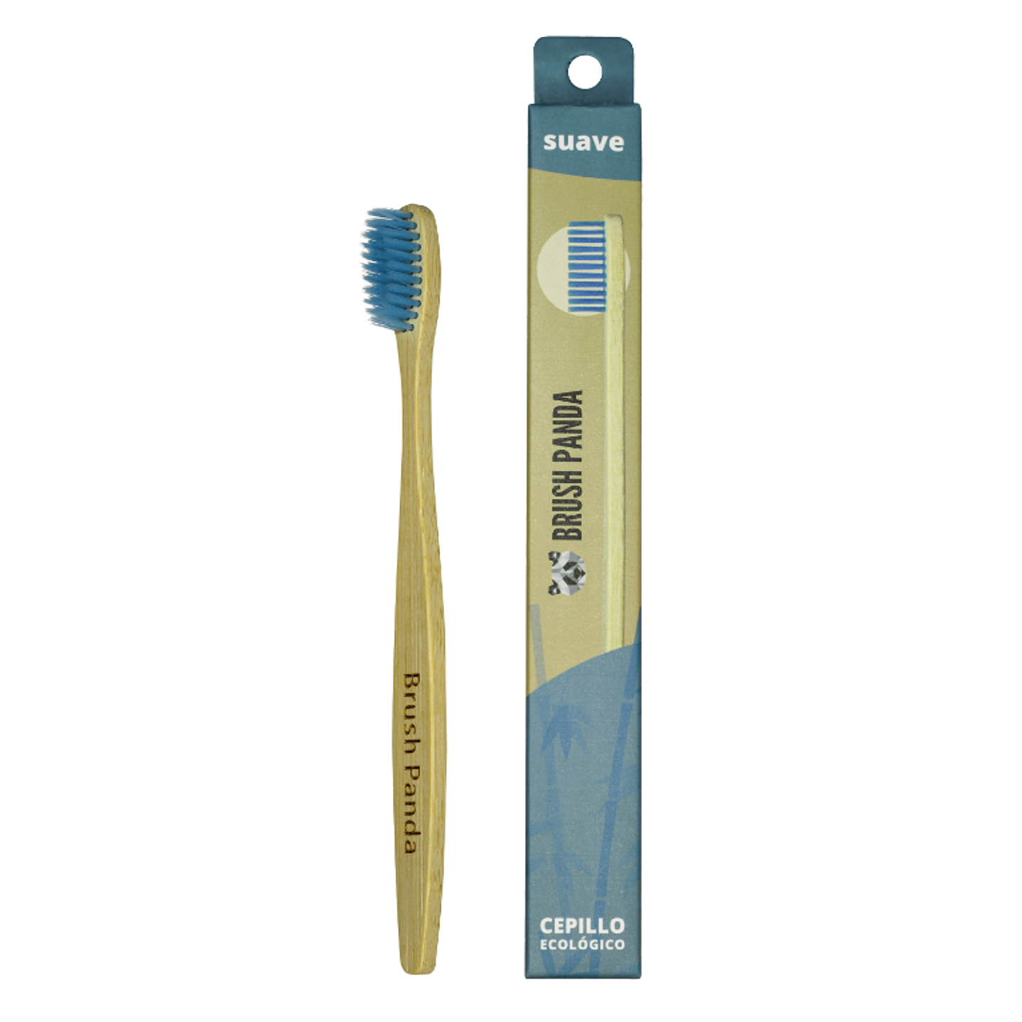 Cepillo Adulto Cerdas Suave Color Celeste BrushPanda 1
