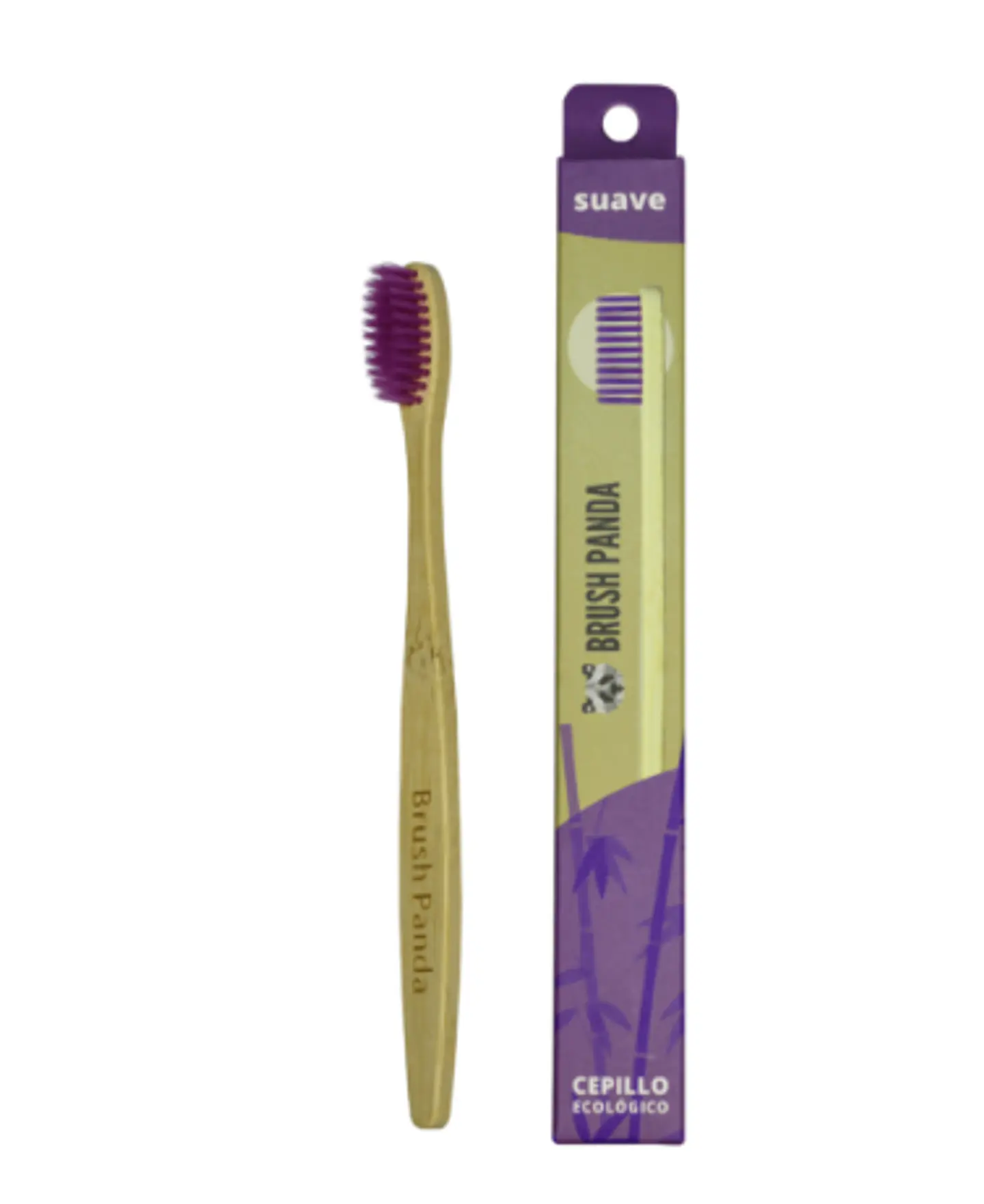 Cepillo Adulto Cerdas Suave Color Morado BrushPanda 1