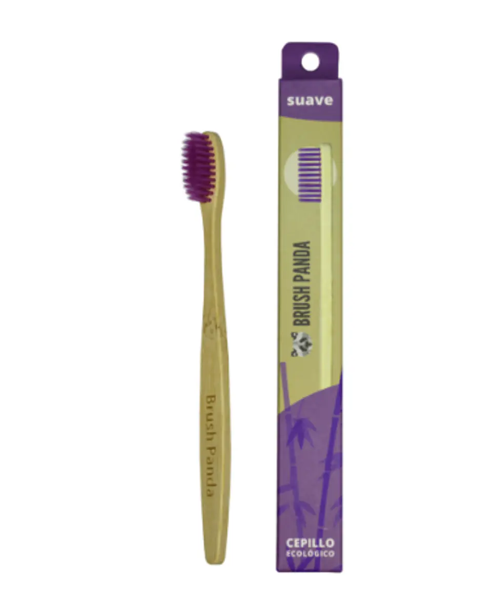 Cepillo Adulto Cerdas Suave Color Morado BrushPanda 1
