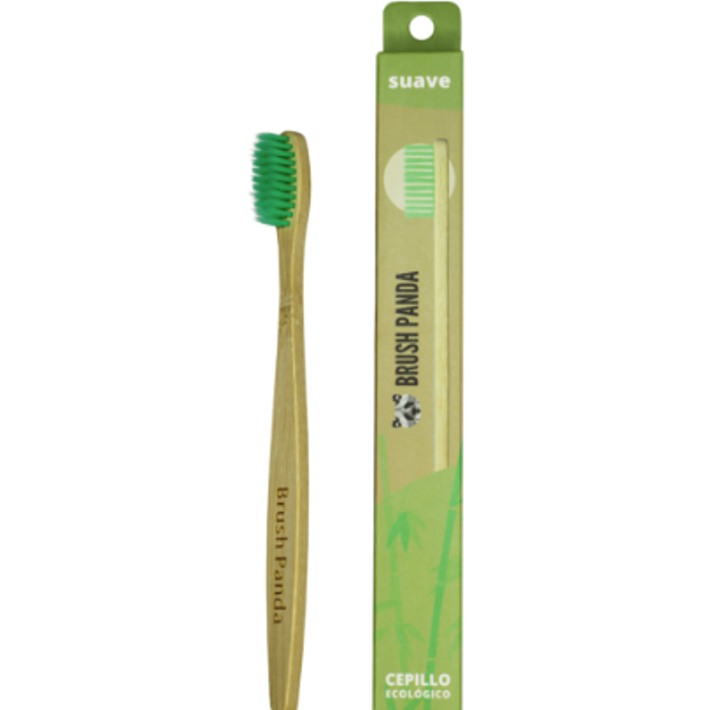 Cepillo Adulto Cerdas Suave Color Verde BrushPanda 1
