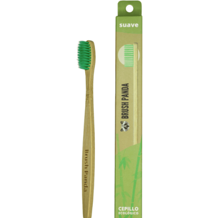 Cepillo Adulto Cerdas Suave Color Verde BrushPanda 1
