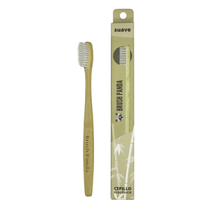 Cepillo Adulto Cerdas Suave Color Blanco BrushPanda