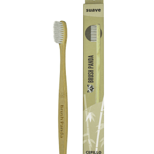 Cepillo Adulto Cerdas Suave Color Blanco BrushPanda