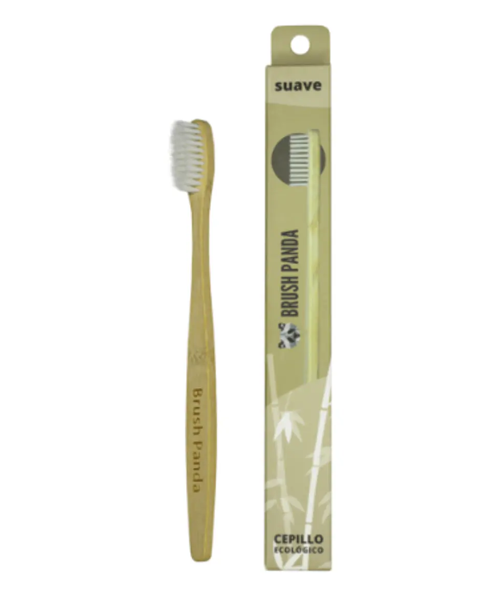 Cepillo Adulto Cerdas Suave Color Blanco BrushPanda 1