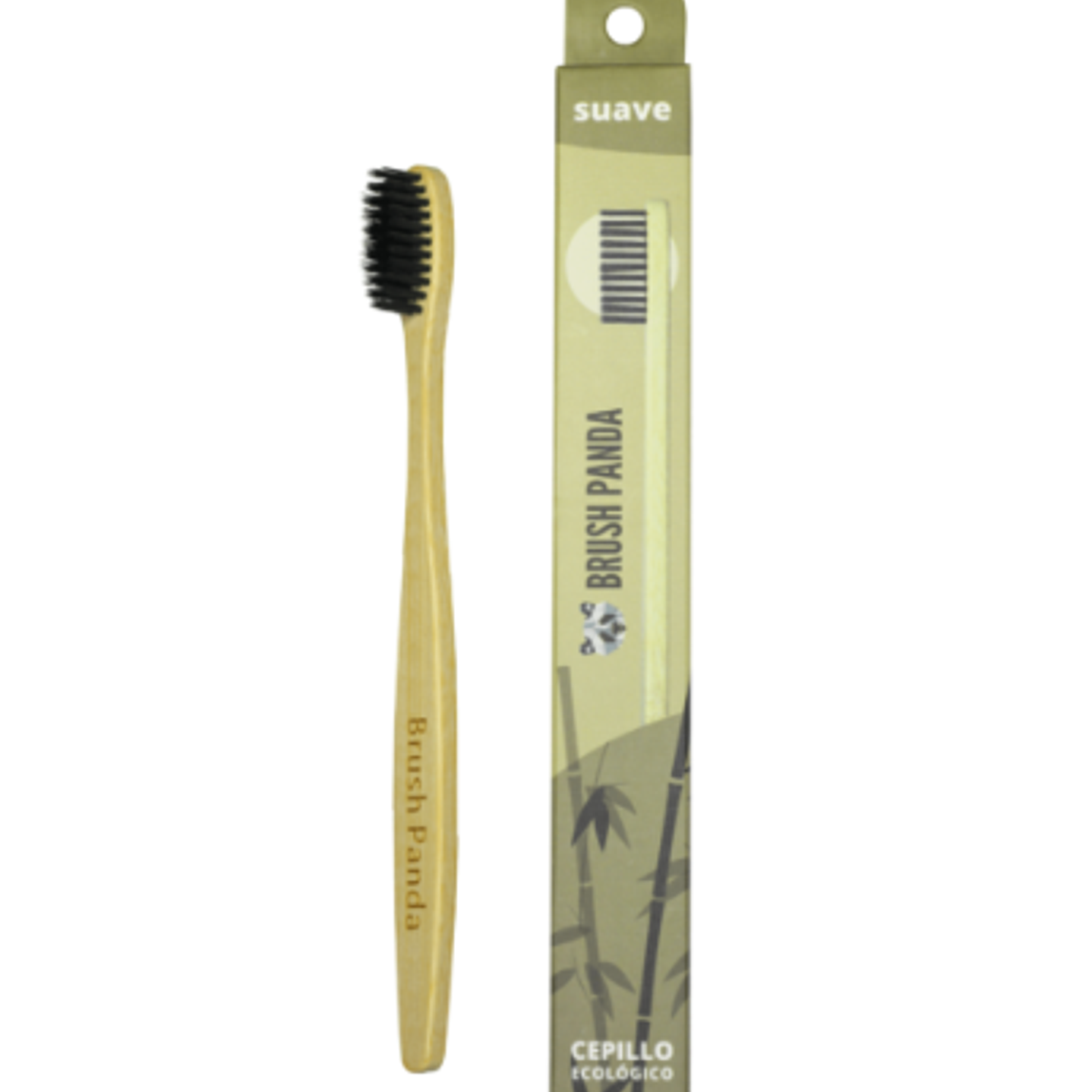 Cepillo Adulto Cerdas Suave Color Negro  BrushPanda 1