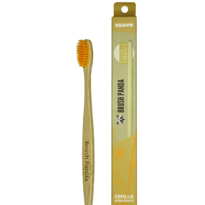 Cepillo Adulto Cerdas Suave Color Amarillo  BrushPanda 1