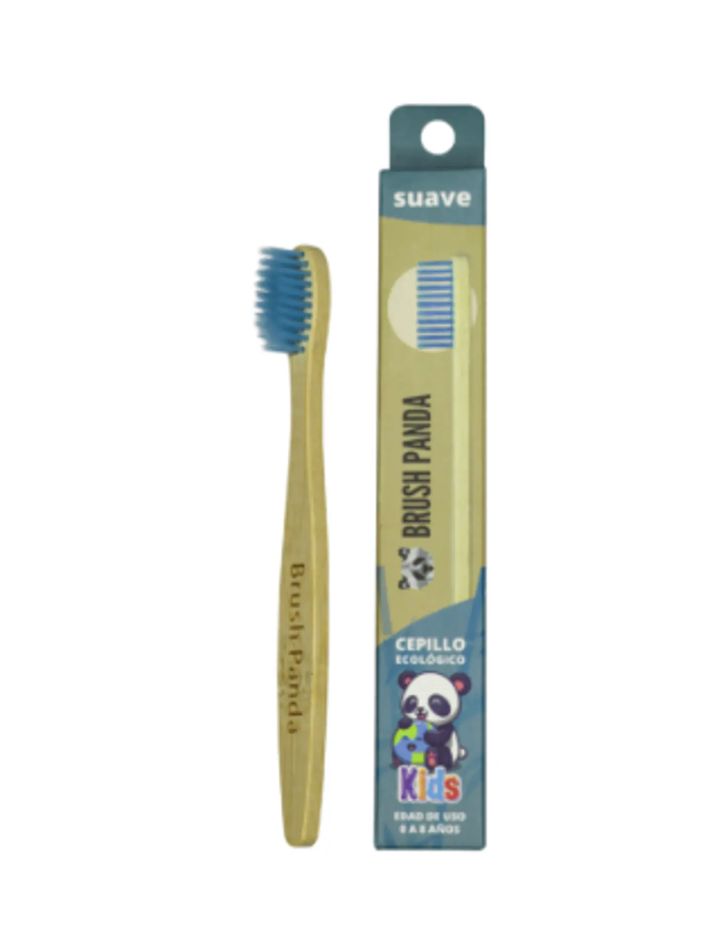 Cepillo Niño Cerdas Suave Color Celeste  BrushPanda 1
