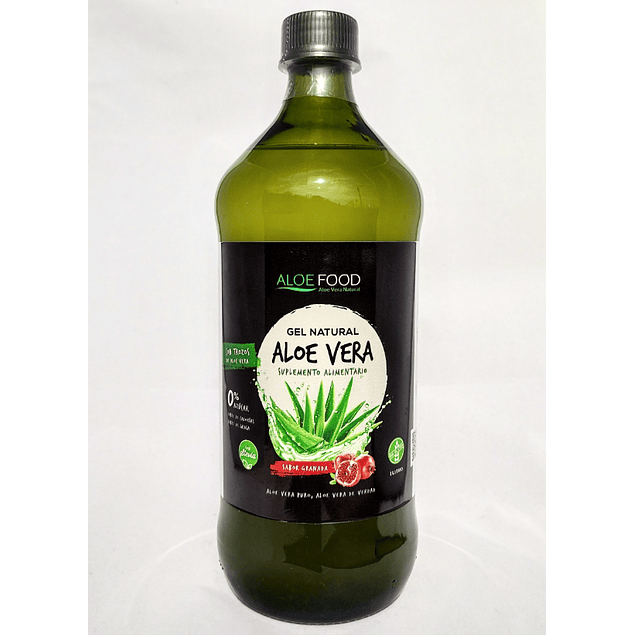 Gel natural de Aloe vera sabor Granada 1 litro Dermaloe