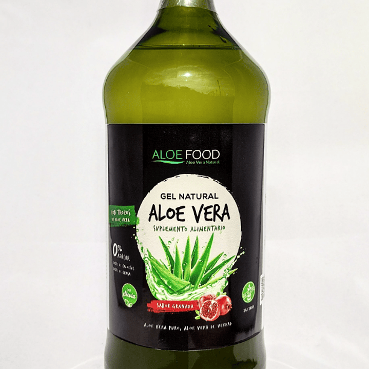 Gel natural de Aloe vera sabor Granada 1 litro Dermaloe 1