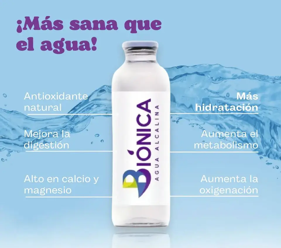 Agua biónica botella 1 Litro 2