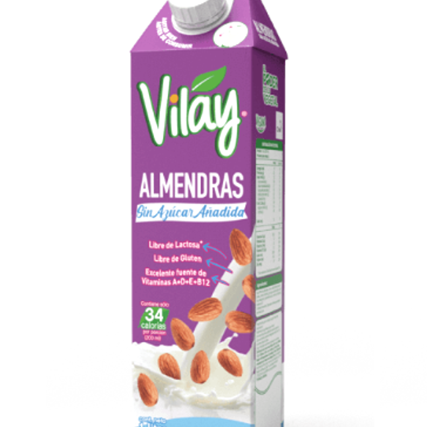 Leche de Almendra sin azucar 1lt Vilay 1