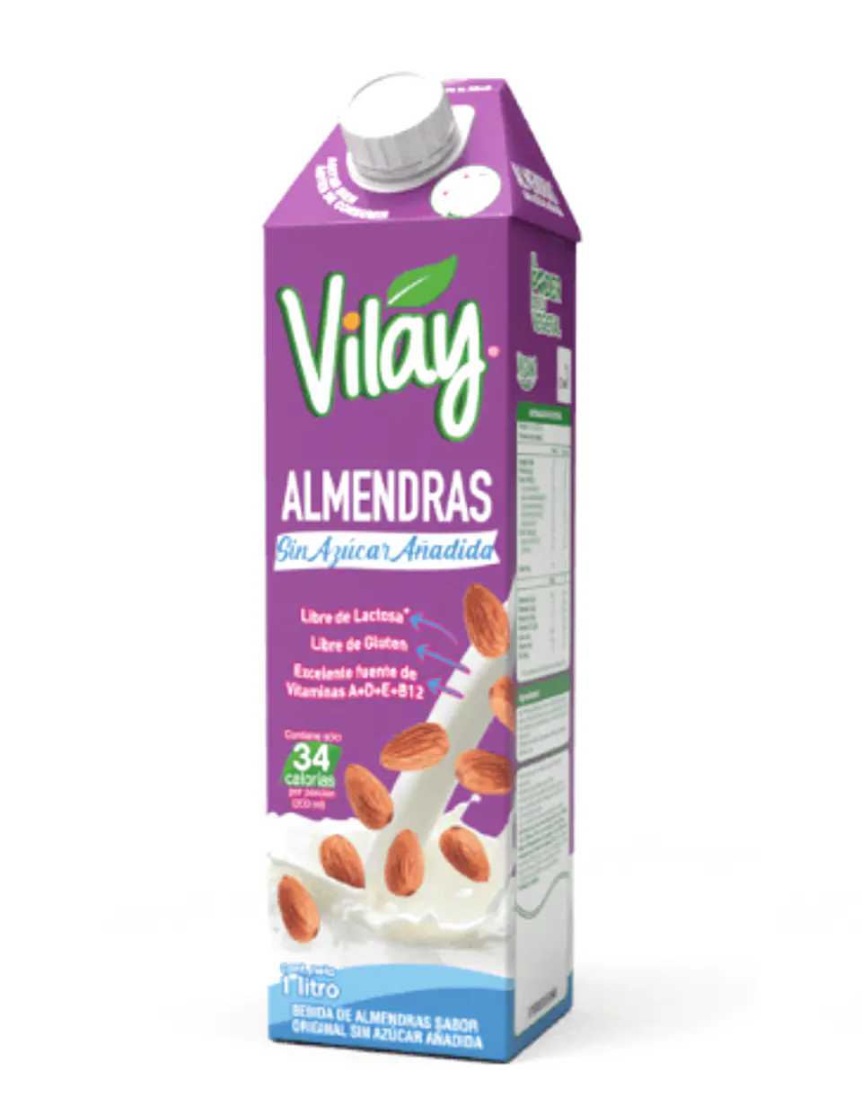 Leche de Almendra sin azucar 1lt Vilay 1